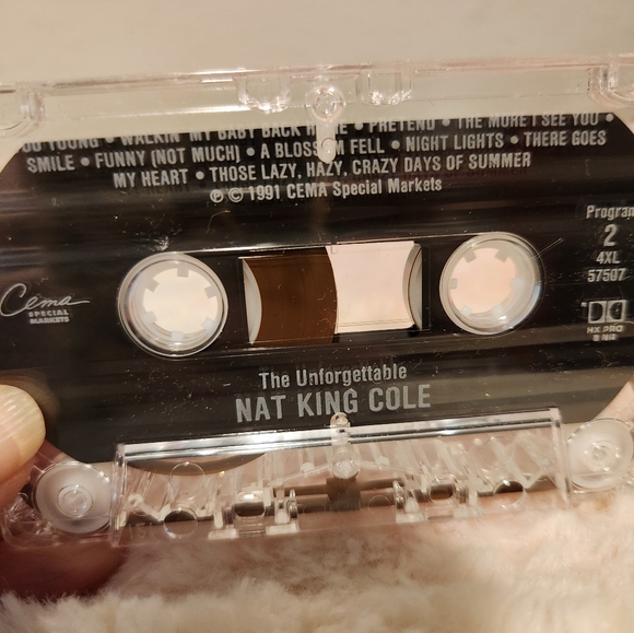 Nat King Cole The Unforgettable opened cassette tape. - Picture 3 of 5